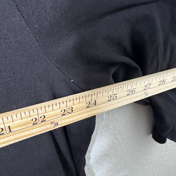 Ulla Popken Women’s 20/22 Black Cotton Maxi Dress 3/4 Sleeve Casual Flowy - Picture 3 of 7